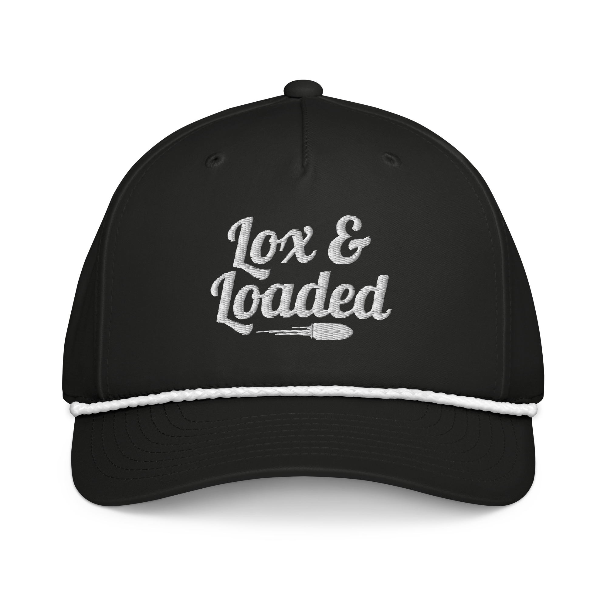 Lox & Loaded Classic Black Golf Rope Cap